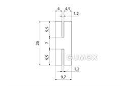 SILIKONPROFILE H-FORM